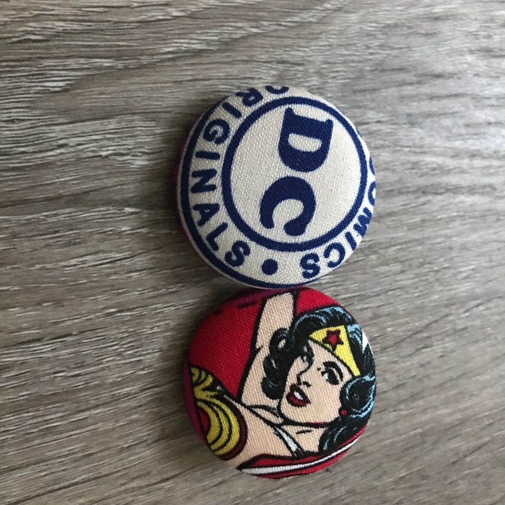 DC comic fabric Earrings